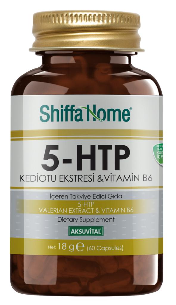 5-HTP & Kediotu Ekstresi & B6 Vitamini Bitkisel Kapsül  