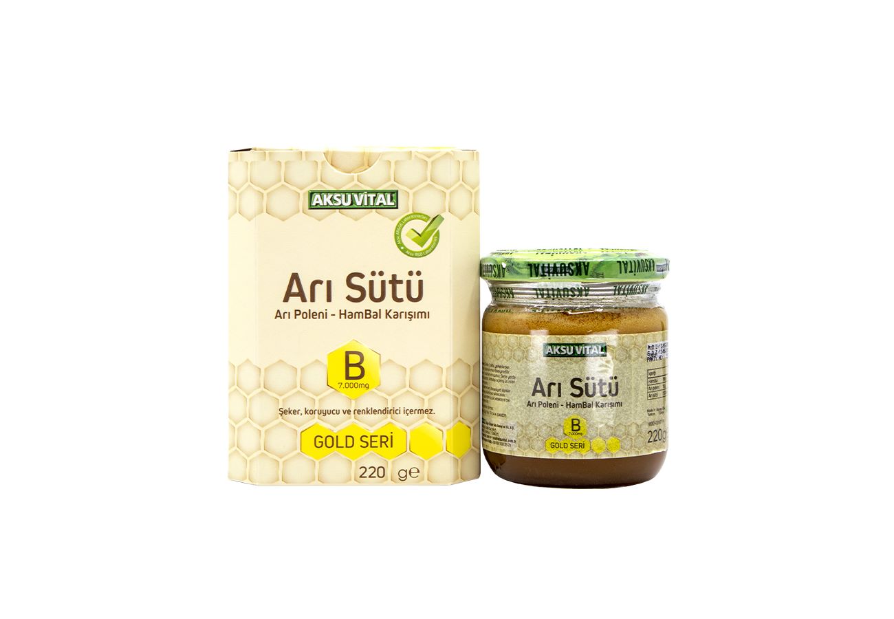 AksuVital Arı Sütü Bal Polen (B) 7.000 Mg Çocuk