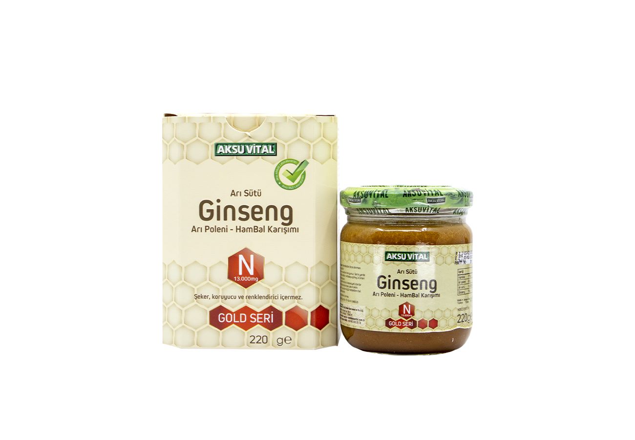 Ginsengli Arı Sütü Bal Polen (N) 13.000 Mg